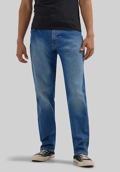 Men's Wrangler Athletic Fit Relaxed Tapered Jeans at Jos. A. Bank, Med Wash
