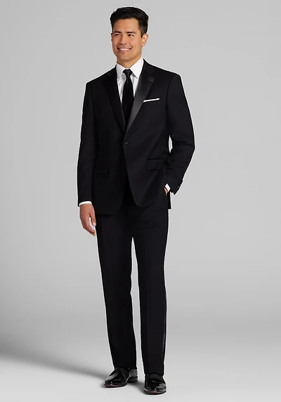 Men's Jos. A. Bank Traditional Fit Wool Blend Tuxedo Suit Jacket at Jos. A. Bank, Black