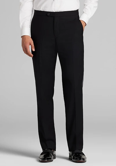 Men's Jos. A. Bank Traditional Fit Wool Blend Tuxedo Suit Pants at Jos. A. Bank, Black
