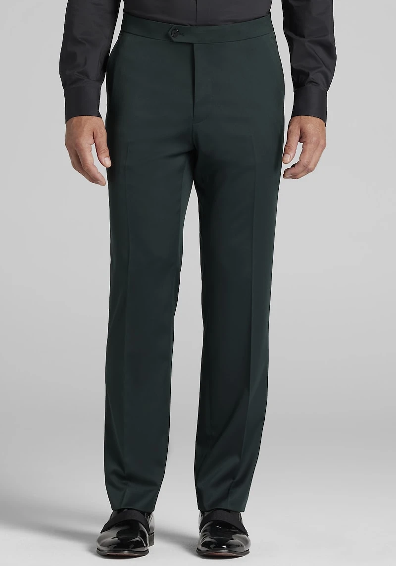 Men's Jos. A. Bank Comfort Stretch Tailored Fit Green Sateen Tuxedo Pants at Jos. A. Bank, Green