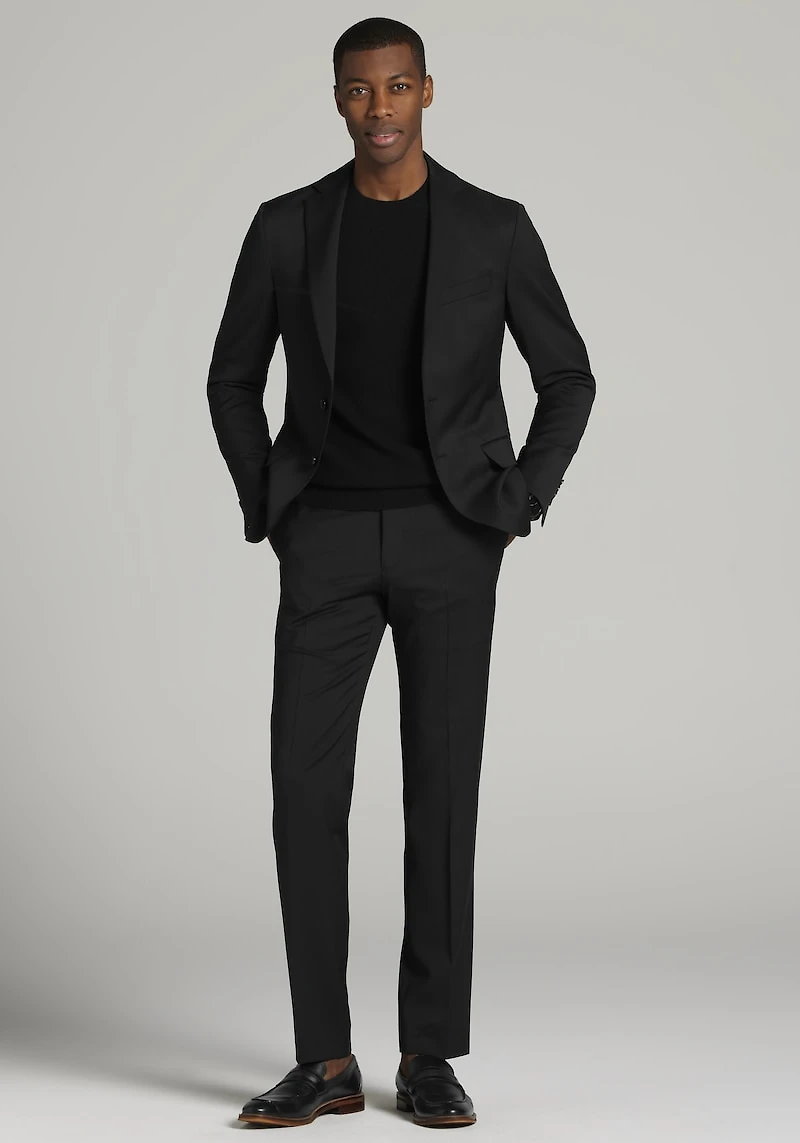 Men's Traveler Collection Slim Fit 100% Italian Wool Suit Jacket at Jos. A. Bank, Black