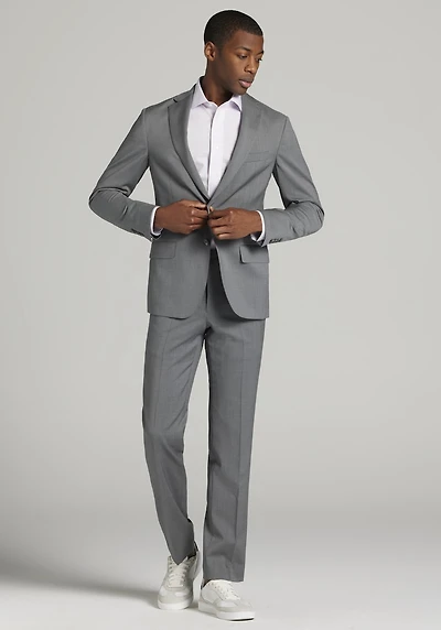 Men's Traveler Collection Slim Fit 100% Italian Wool Suit Jacket at Jos. A. Bank, Mid Grey