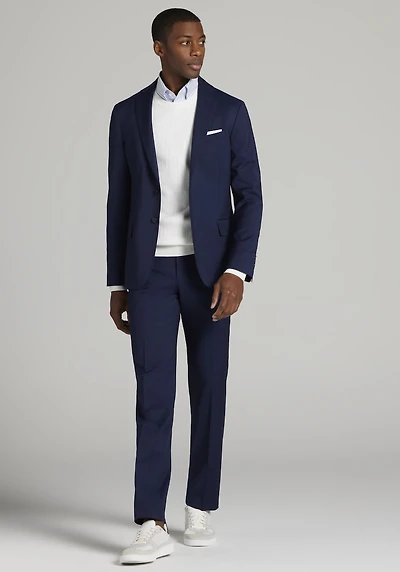 Men's Traveler Collection Slim Fit 100% Italian Wool Suit Jacket at Jos. A. Bank, Blue/Navy