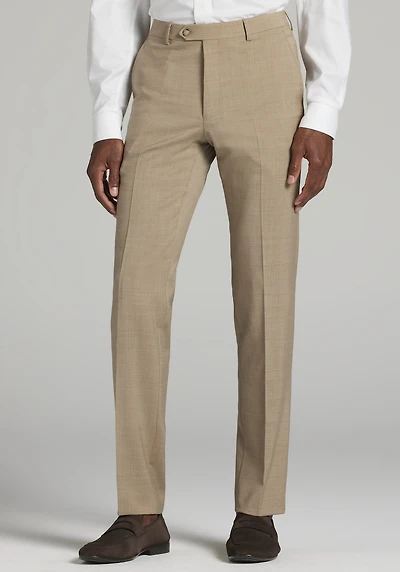 Men's Traveler Collection Slim Fit 100% Italian Wool Suit Pants at Jos. A. Bank, British Tan