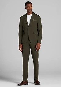 Men's Traveler Performance Slim Fit Tech Knit Suit Jacket at Jos. A. Bank, Green/Olive
