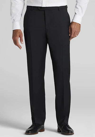 Men's Traveler COOLMOTION Tailored Fit Suit Pants at Jos. A. Bank, Black