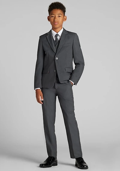 Men's Peanut Butter Collection Slim 007 5-Piece Suit Set at Jos. A. Bank, Charcoal/Grey