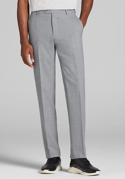 Men's Jos. A. Bank Tailored Fit Wool Blend Suit Separates Medium Plaid Pants at Jos. A. Bank, Grey