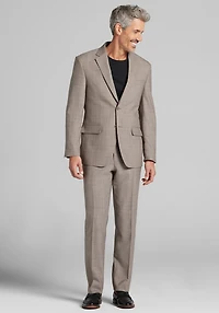 Men's Jos. A. Bank Tailored Fit Wool Blend Plaid Suit Jacket at Jos. A. Bank, Tan