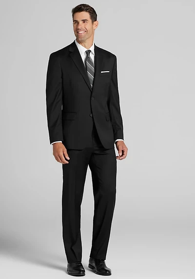Men's Traveler Collection Traditional Fit Suit Jacket at Jos. A. Bank, Black