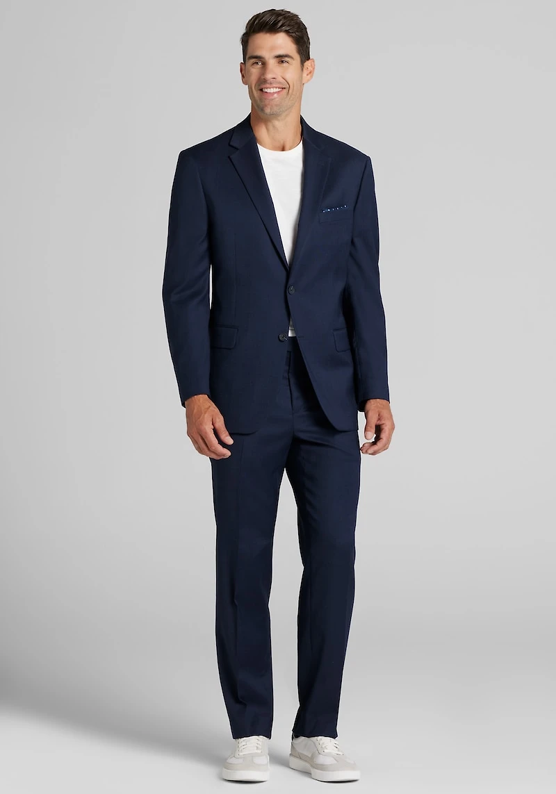 Men's Traveler Collection Traditional Fit Suit Jacket at Jos. A. Bank, Blue