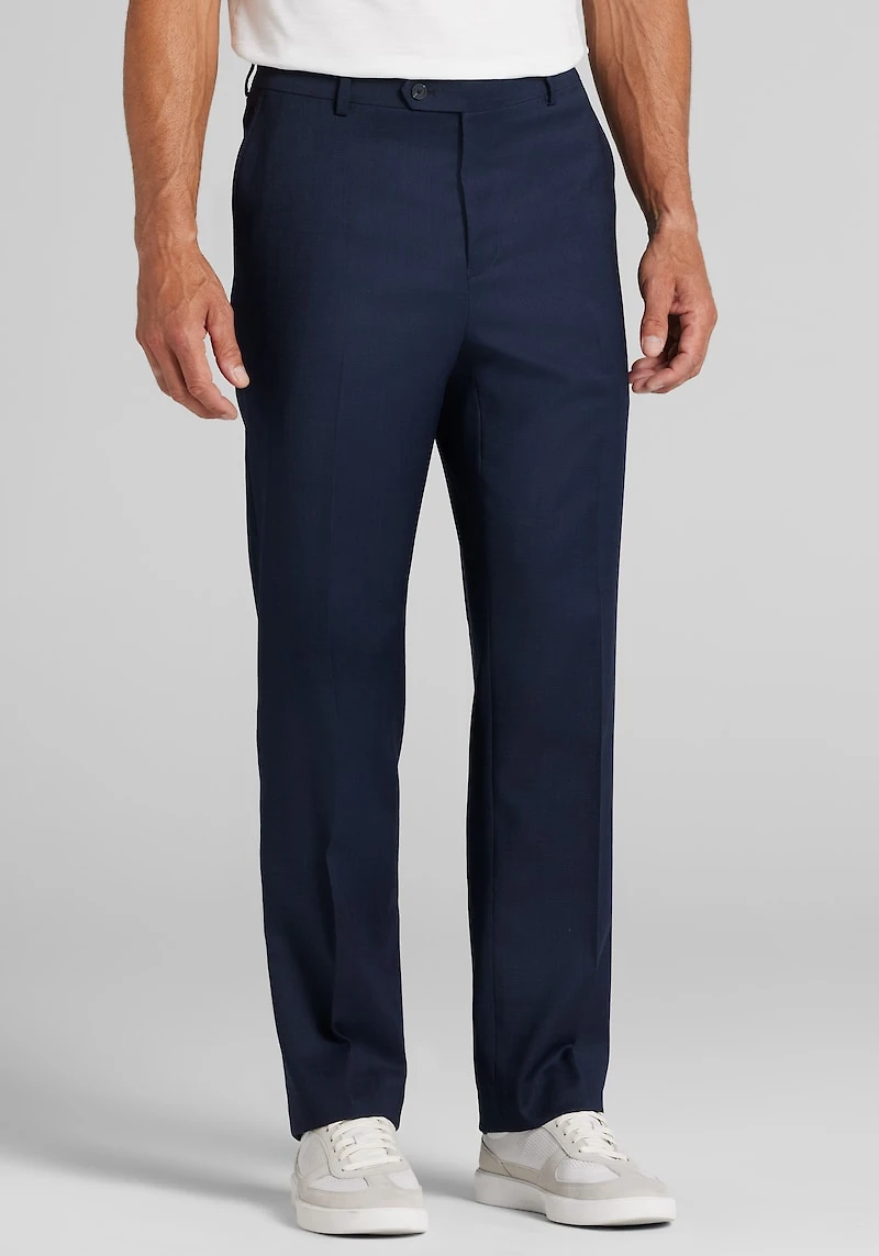 Men's Traveler Collection Traditional Fit Suit Pants at Jos. A. Bank, Blue