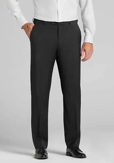 Men's Reserve Collection Traditional Fit Suit Pants at Jos. A. Bank, Black