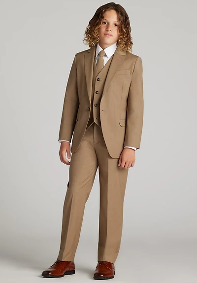 Men's Peanut Butter Collection Slim Fit Luxor 5-Piece Suit Set at Jos. A. Bank, Desert Beige/Tan