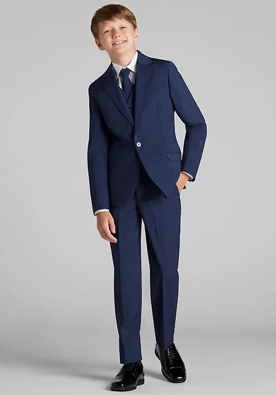 Men's Peanut Butter Collection Slim Fit Luxor 5-Piece Suit Set at Jos. A. Bank, Blue
