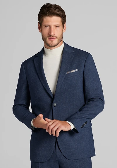 Men's Jos. A. Bank Comfort Stretch Tailored Fit Donegal Suit Jacket at Jos. A. Bank, Blue/Navy