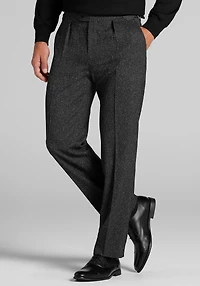 Men's Jos. A. Bank Comfort Stretch Tailored Fit Donegal Suit Pants at Jos. A. Bank, Black