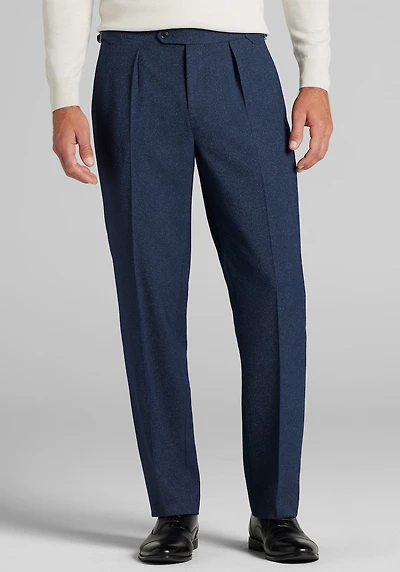 Men's Jos. A. Bank Comfort Stretch Tailored Fit Donegal Suit Pants at Jos. A. Bank, Blue/Navy