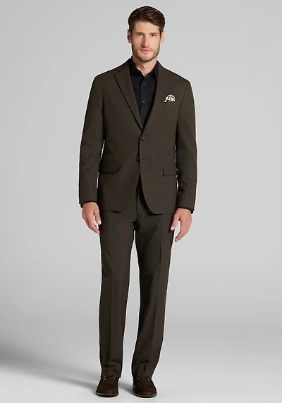Men's Jos. A. Bank Comfort Stretch Tailored Fit Solid Flannel Suit Jacket at Jos. A. Bank, Brown