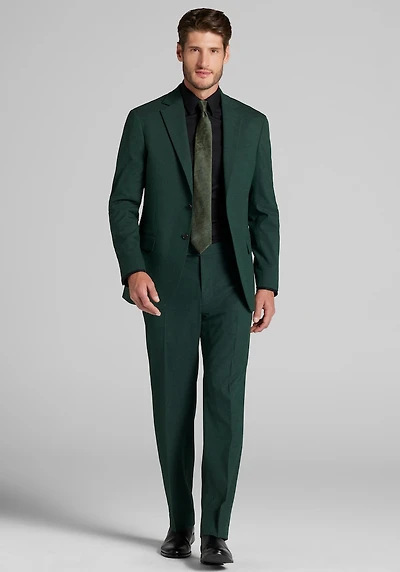 Men's Jos. A. Bank Comfort Stretch Tailored Fit Solid Flannel Suit Jacket at Jos. A. Bank, Green