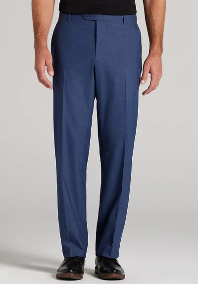 Men's Jos. A. Bank Comfort Stretch Tailored Fit Solid Flannel Suit Pants at Jos. A. Bank, Blue