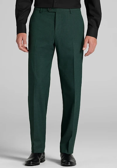 Men's Jos. A. Bank Comfort Stretch Tailored Fit Solid Flannel Suit Pants at Jos. A. Bank, Green