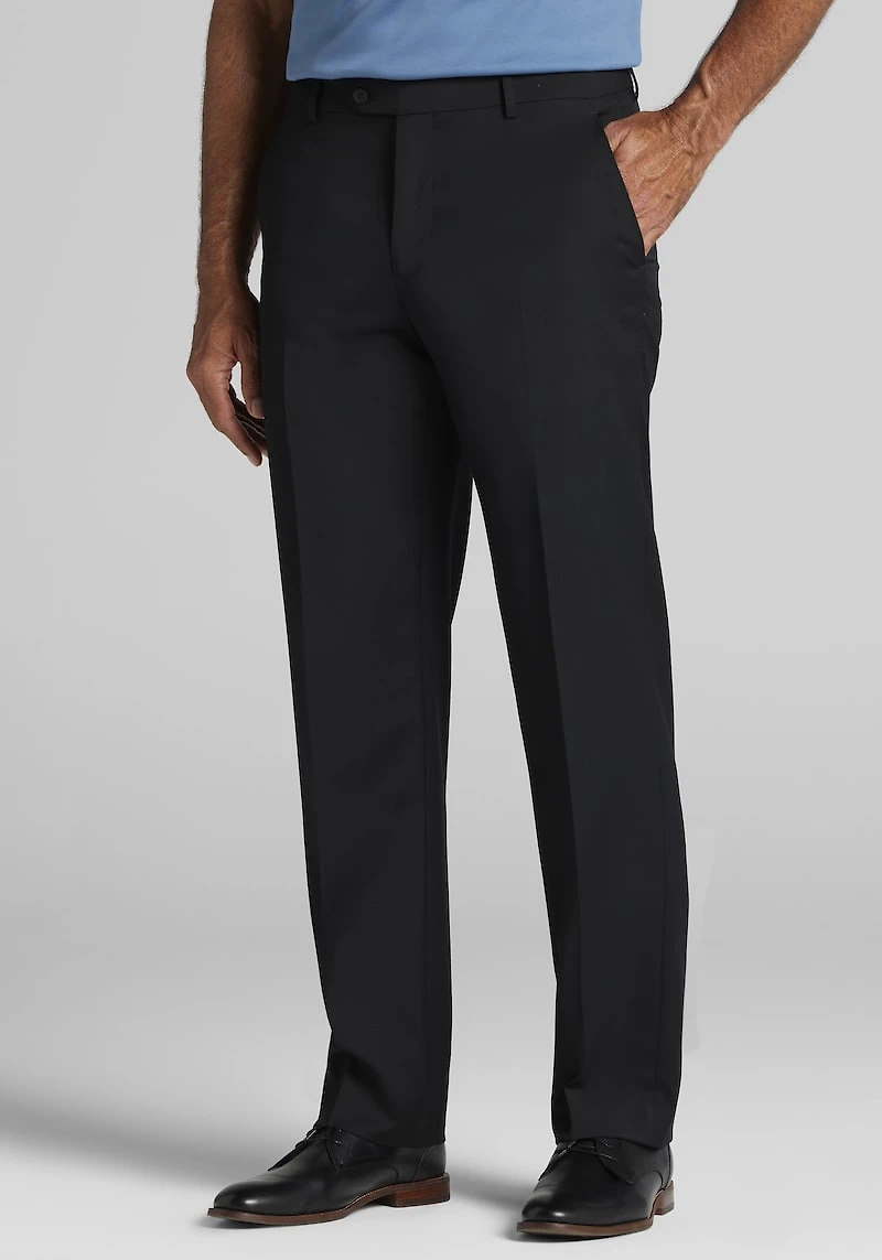 Men's Traveler® COOLMOTION Traditional Fit Suit Pants at Jos. A. Bank, Black
