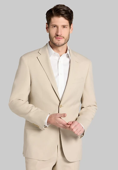 Men's 1905 Collection Tailored Fit Tic Suit Jacket at Jos. A. Bank, Tan
