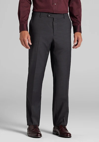 Men's Traveler COOLMOTION Tailored Fit Suit Pants at Jos. A. Bank, Graphite/Grey