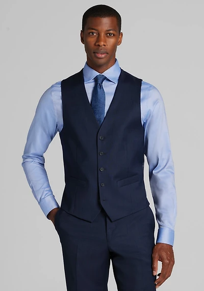 Men's Traveler COOLMOTION Slim Fit Suit Vest at Jos. A. Bank, Blue