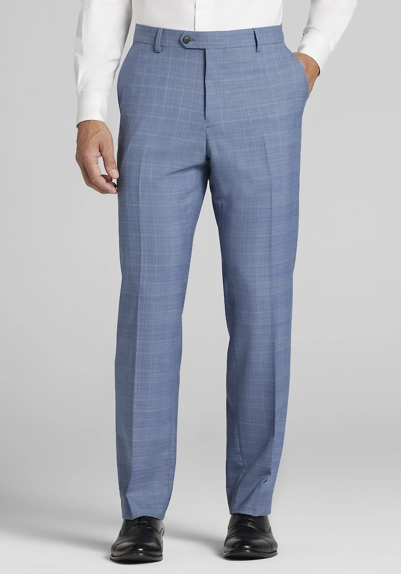 Men's Traveler® COOLMOTION Tailored Fit Suit Pants at Jos. A. Bank, Light Blue