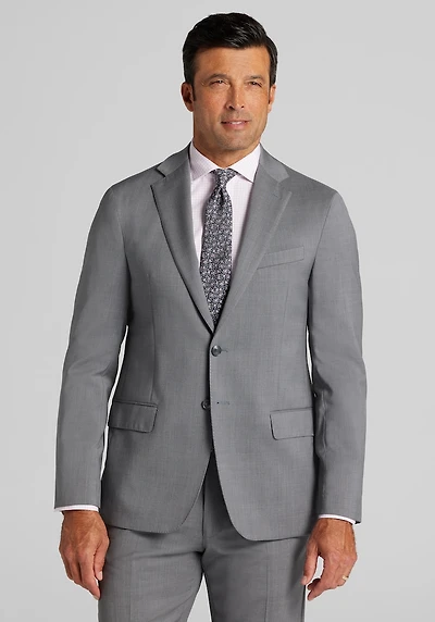 Men's Reserve Collection Tailored Fit Suit Jacket at Jos. A. Bank, Mid Grey