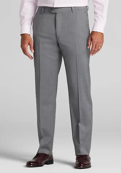 Men's Reserve Collection Tailored Fit Italian Wool Pants at Jos. A. Bank, Med Grey