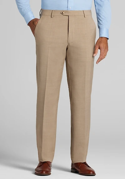 Men's Reserve Collection Tailored Fit Italian Wool Pants at Jos. A. Bank, British Tan