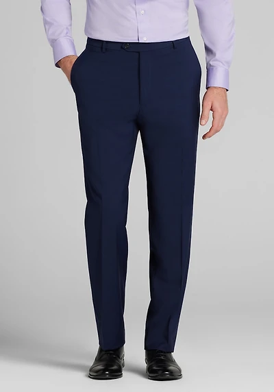 Men's Reserve Collection Tailored Fit Italian Wool Pants at Jos. A. Bank, Blue/Navy