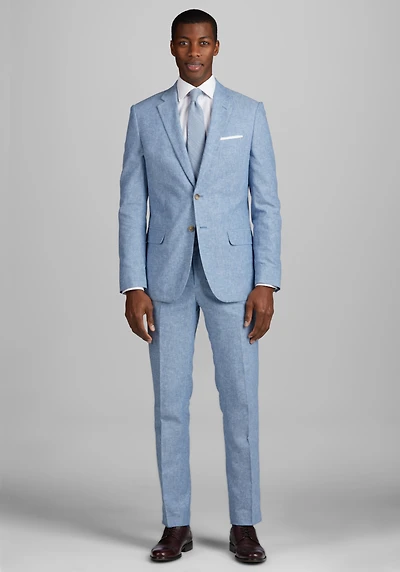Men's Jos. A. Bank Slim Fit Linen Blend Suit Jacket at Jos. A. Bank, Light Blue
