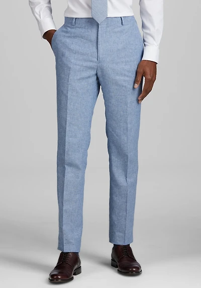 Men's Jos. A. Bank Slim Fit Linen Blend Suit Pants at Jos. A. Bank, Light Blue