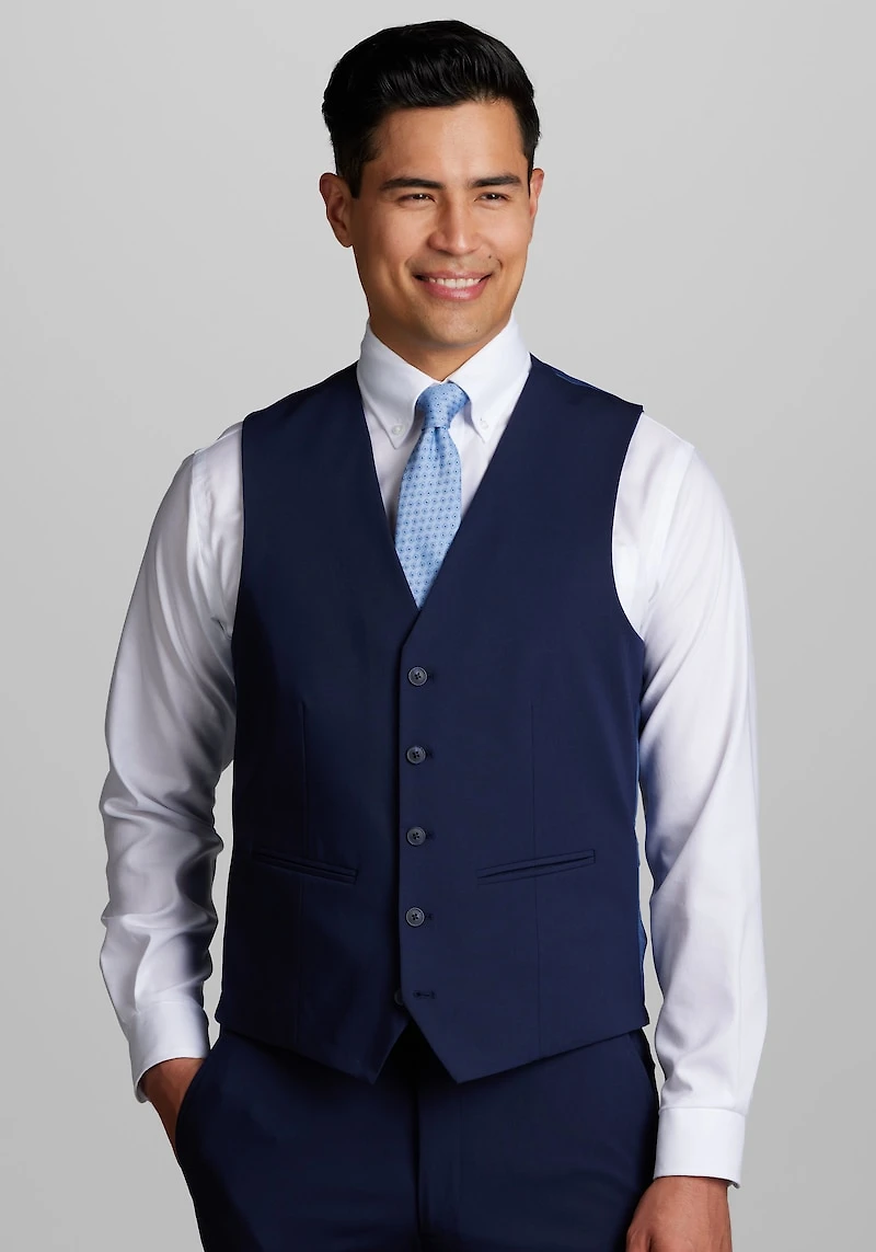 Men's Jos. A. Bank Slim Fit Suit Vest at Jos. A. Bank, Blue/Bright Navy