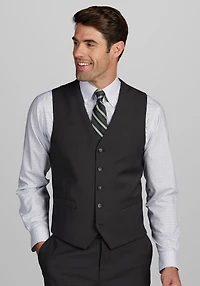 Men's Traveler Performance Collection Tailored Fit Suit Vest at Jos. A. Bank, Dark Grey