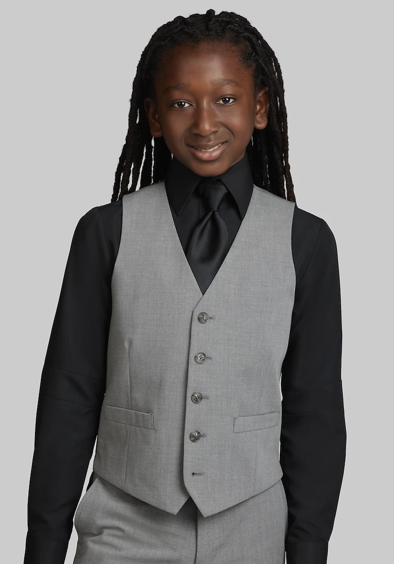 Jos. A. Bank Boys Suit Vest at Jos. A. Bank, Light Grey