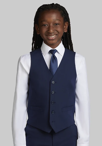 Jos. A. Bank Boys Suit Vest at Jos. A. Bank, Blue/Bright Navy