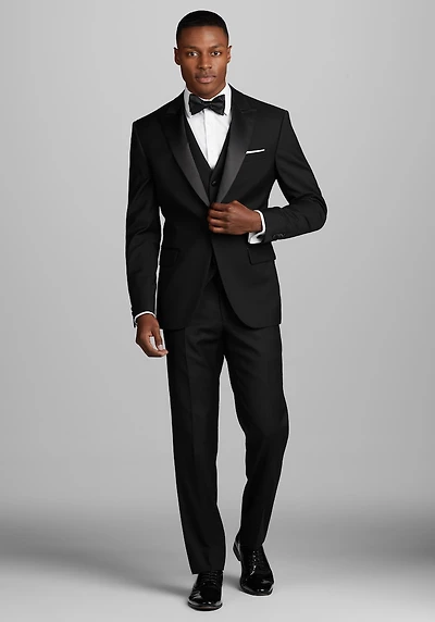Men's Jos. A. Bank Slim Fit Wool Blend Tuxedo Suit Jacket at Jos. A. Bank, Black