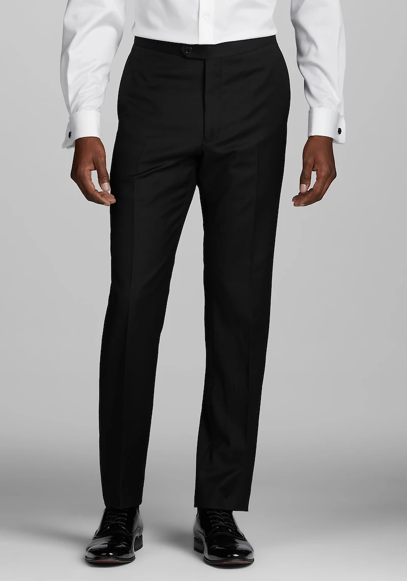 Men's Jos. A. Bank Slim Fit Wool Blend Tuxedo Suit Pants at Jos. A. Bank, Black