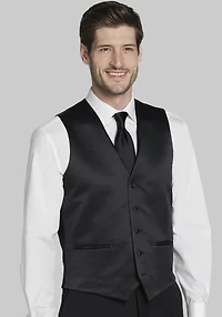 Men's Jos. A. Bank Slim Fit Wool Blend Tuxedo Suit Vest at Jos. A. Bank, Black