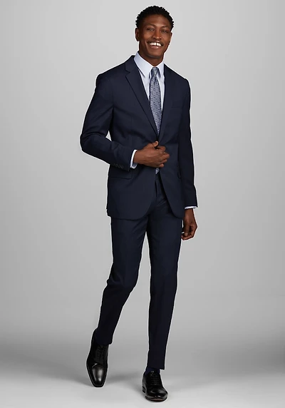 Men's Traveler Performance Collection Slim Fit Suit Jacket at Jos. A. Bank, Blue