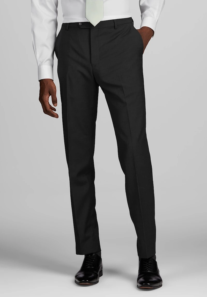 Men's Traveler Performance Collection Slim Fit Suit Pants at Jos. A. Bank, Graphite/Grey