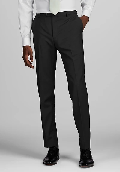 Men's Traveler Performance Collection Slim Fit Suit Pants at Jos. A. Bank, Graphite/Grey