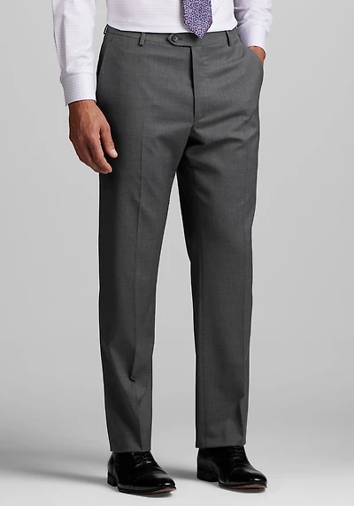 Men's Traveler Performance Collection Tailored Fit Suit Pants at Jos. A. Bank, Dove Grey