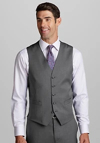 Men's Traveler Performance Collection Tailored Fit Suit Vest at Jos. A. Bank, Dove Grey