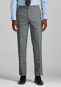 Men's Jos. A. Bank Slim Fit Glen Wool Blend Plaid Suit Pants at Jos. A. Bank, Light Grey